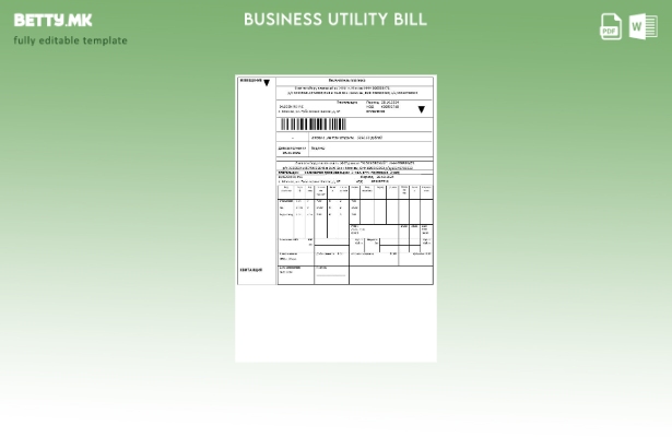 Модерен стил Руски Извесние деловен шаблон за комунални услуги